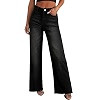 PRETTYGARDEN Women's Wide Leg Jeans Raw Hem Denim Pants | Amazon (US)