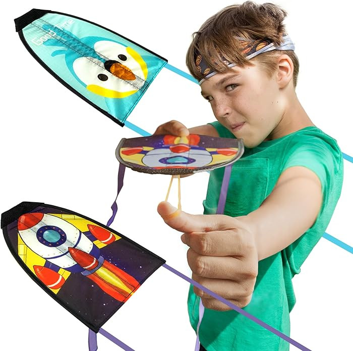 Novelty Place 2 Pack Thumb Ejection Kite Toy - Kite Launcher Slingshot Catapult Kites for Boys Gi... | Amazon (US)