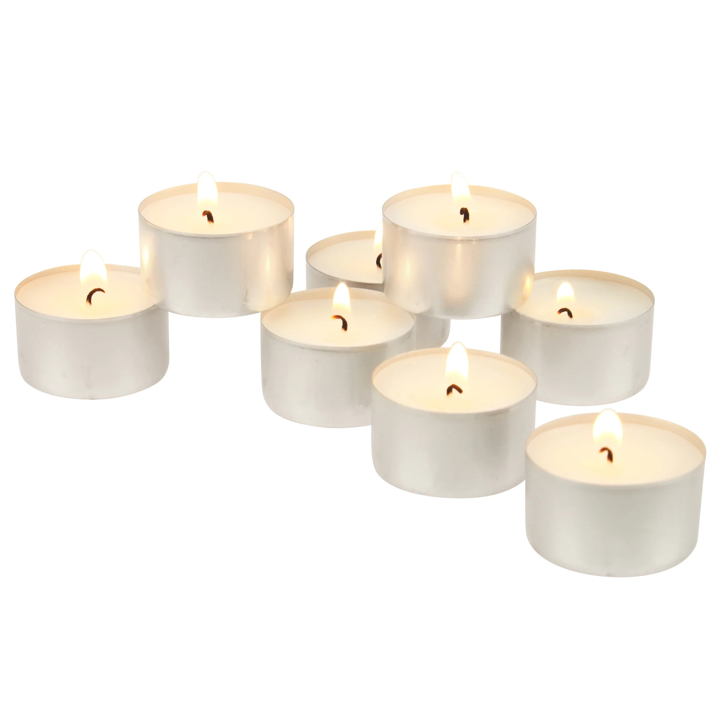 Stonebriar Unscented Long Burning Tealight Candles with 8 Hour Burn Time, 100 Pack, White - Walma... | Walmart (US)