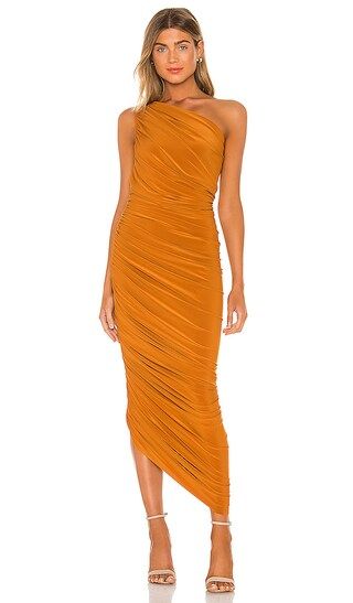 Norma Kamali Diana Gown in Orange. Size XXS, XS. | Revolve Clothing (Global)