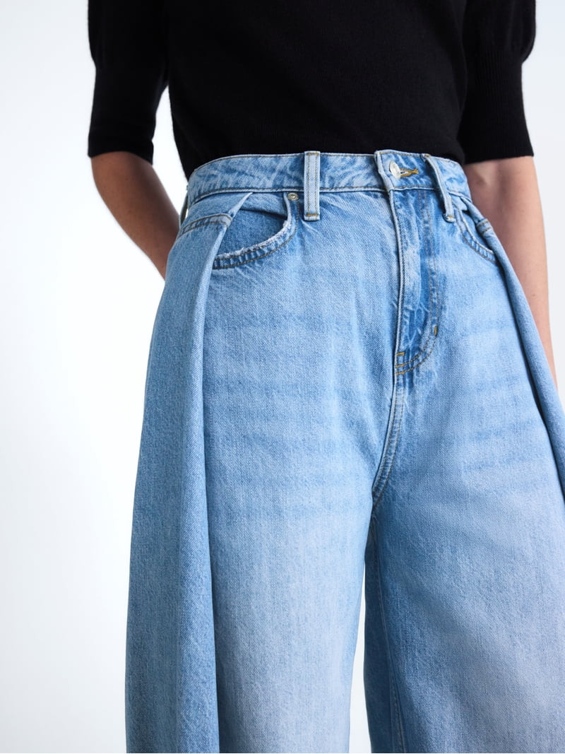 Scoop Women's and Women's Plus Deep Pleated Wide Leg Jean, Sizes 0-28W | Walmart (US)