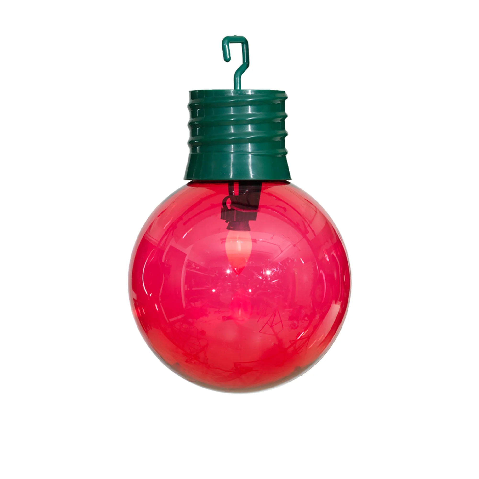 Holiday Time Single Hanging Giant LED Christmas Ball, 7", Red | Walmart (US)