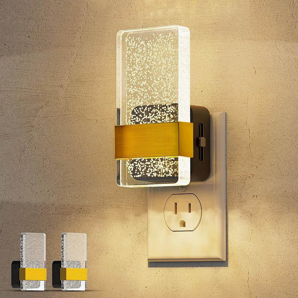 L LOHAS LED Night Lights Plug Into Wall [2 Packs], Decorative Night Light with Dusk-to-Dawn Senso... | Amazon (US)