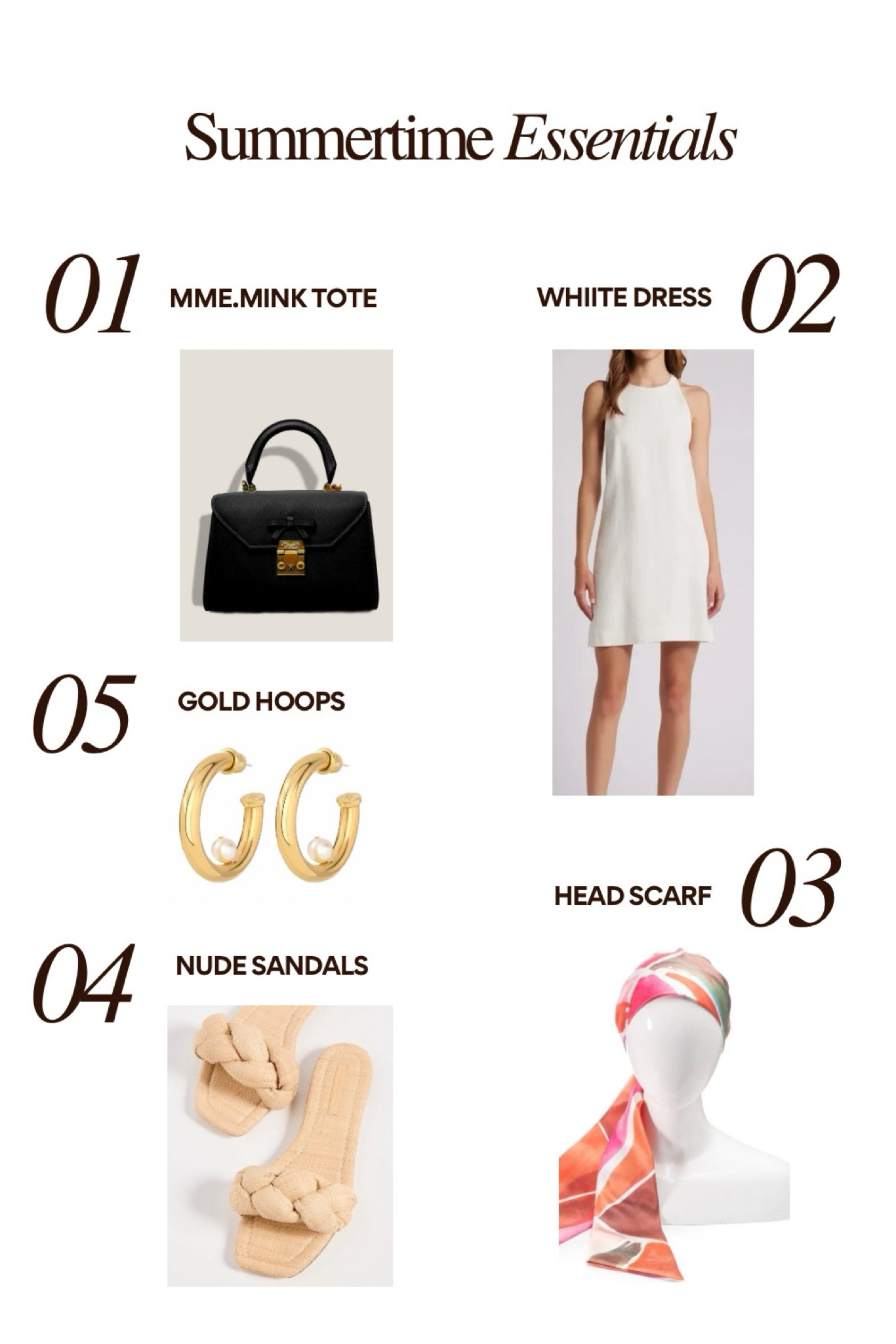 White dress. Summer dress. Gold hoops. Gold hoop earrings. Sandals. Head scarf. Black bag. 

#LTKSeasonal #LTKstyletip #LTKfindsunder100