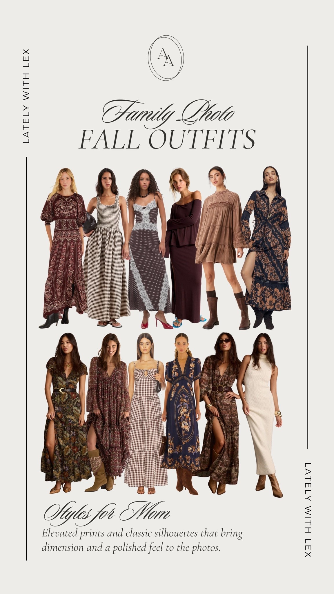 Family photo fall outfits for mom 🤎. Love so many of these dresses thy feature elevated prints & classic silhouettes- easily adds dimension and a polished feel to the photos! I also love a dress that you can pull several colors/hues out of, so it’s easier to mix & match a lot of other styles for the rest of the family!! 

Fall outfits || family photo outfits || fall family photos || outfit inspiration || women’s fall outfits || outfits for mom || outfits for her || fall style

#LTKSeasonal #LTKootd #LTKmomlife