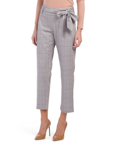 Paper Bag Belted Waist Trousers | TJ Maxx