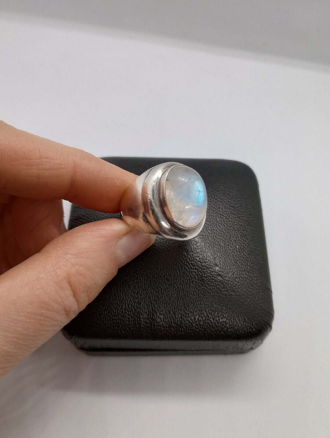 Vintage Sterling Silver Moonstone Ring 925 Silver Ring - Etsy | Etsy (US)