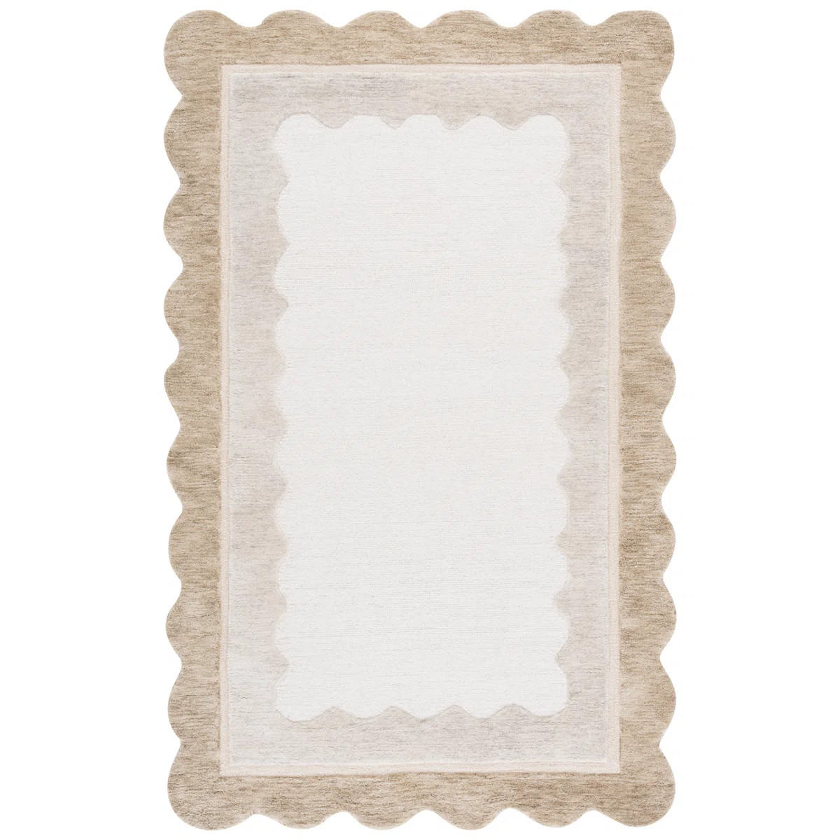 Martha Stewart Hand Tufted Wool, Cotton Striped Outdoor Rug | Wayfair North America