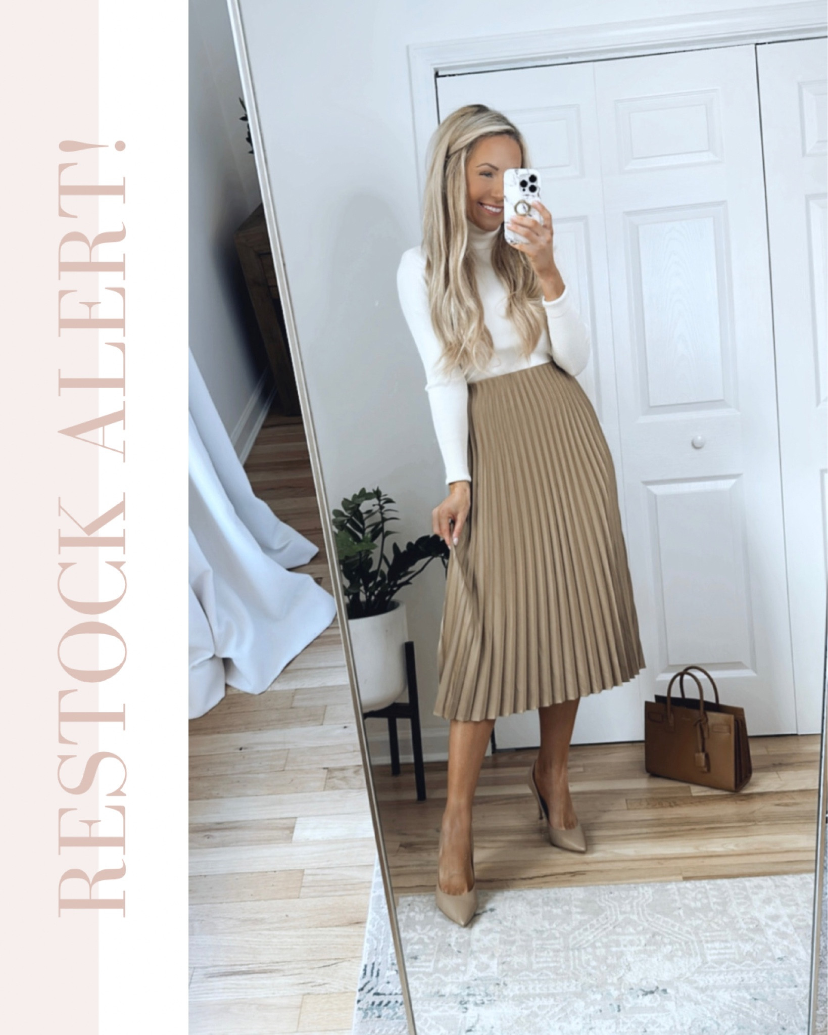 pull-on on LTK curated Pleated skirt midi