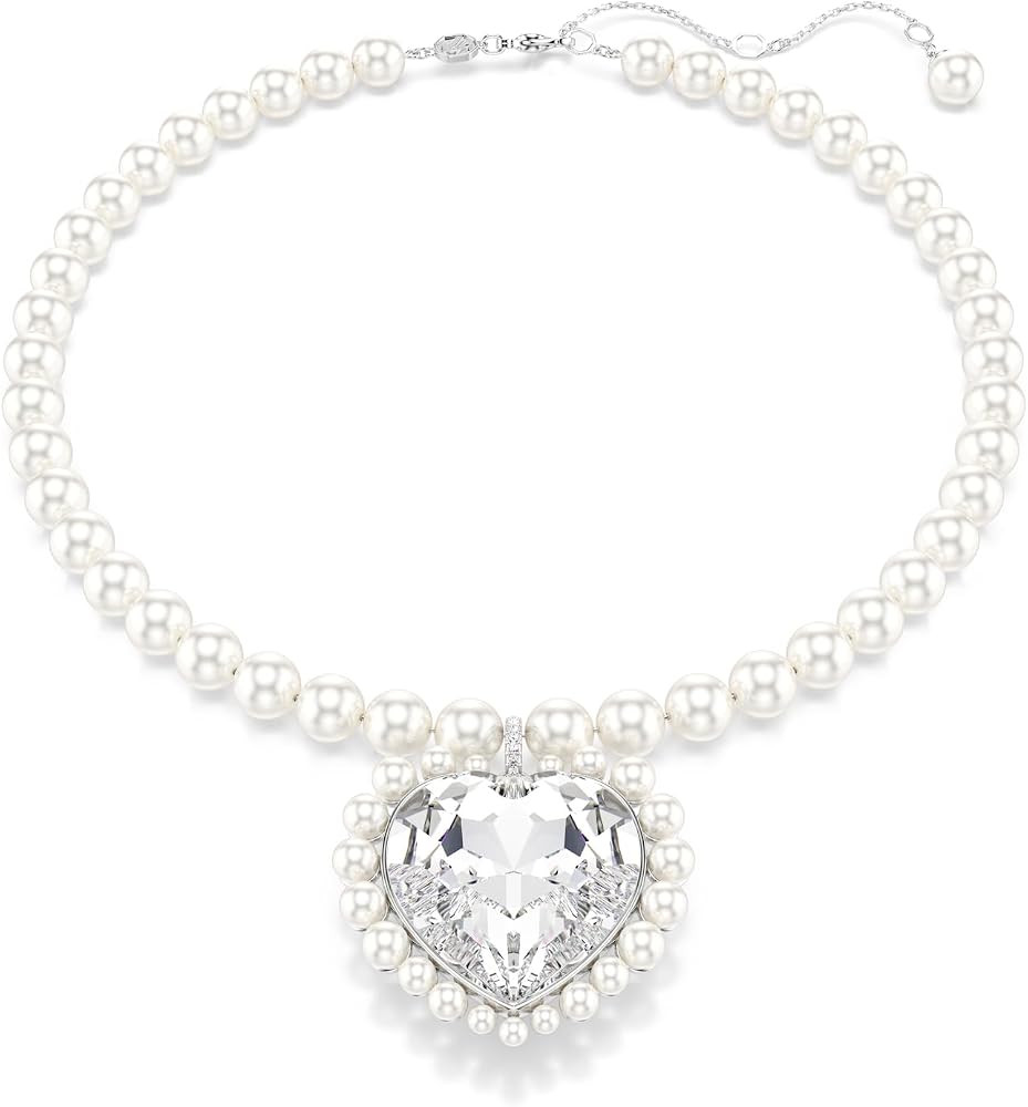 Swarovski Ariana Grande Collection, Clear Crystal & Pearls, Rhodium Finish, Necklaces, Earrings a... | Amazon (US)