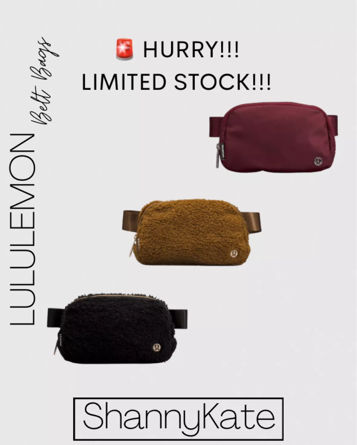 lululemon Everywhere Fleece Belt Bag Is Back in Stock - Shop
