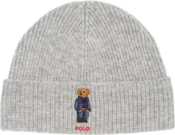 Polo Ralph Lauren Solid Denim Bear Beanie | Nordstrom | Nordstrom