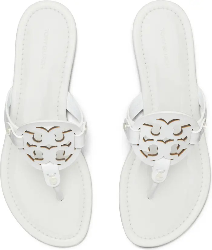 Miller Leather Sandal (Women), Tory Burch Miller Sandals, Nordstrom White Sandals, Nordstrom Summer  | Nordstrom