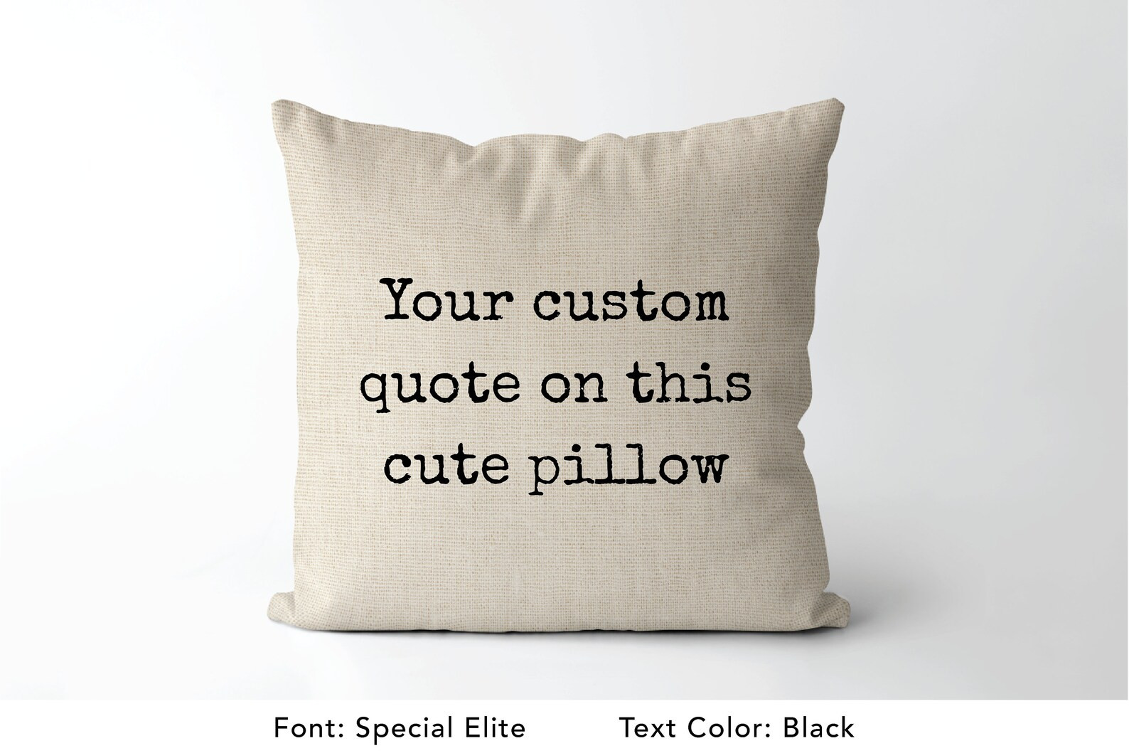 Custom Quote Pillow Cover  | distressed Font | custom phrase | say what you want | Housewarming G... | Etsy (US)