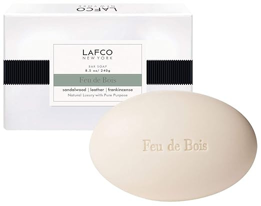 LAFCO New York Ultra Moisturizing Natural Scented Bar Soap (Feu de Bois, 8.5 oz.) | Amazon (US)