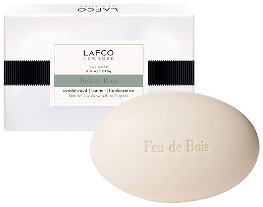 LAFCO New York Ultra Moisturizing Natural Scented Bar Soap (Feu de Bois, 8.5 oz.) | Amazon (US)