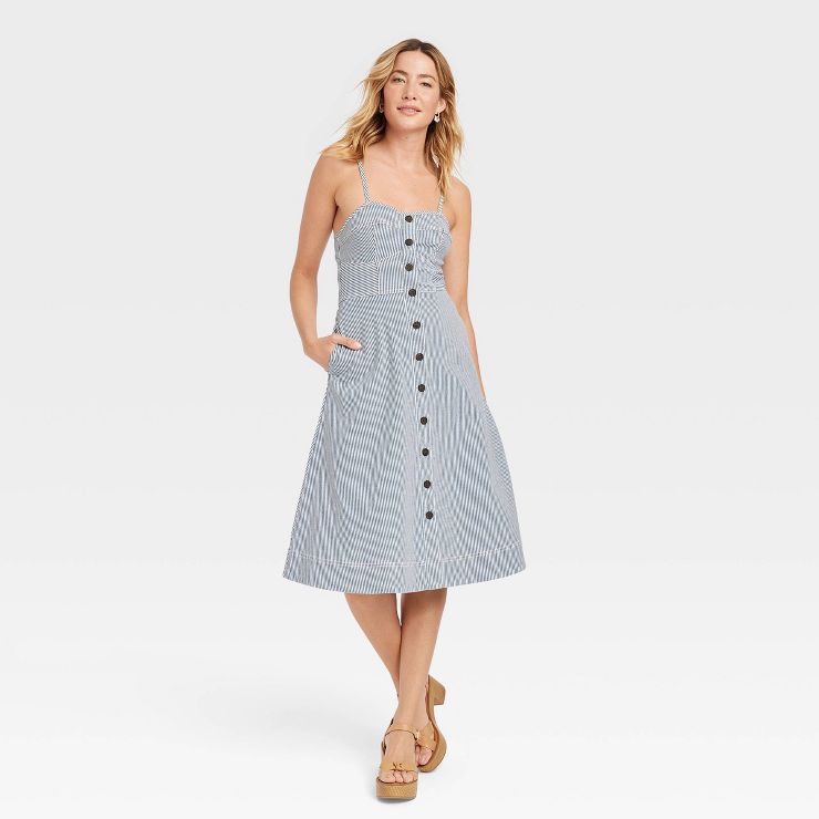 Women's Sleeveless Denim Corset Dress - Universal Thread™ | Target
