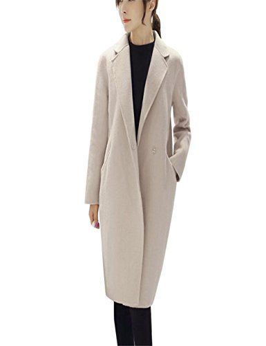 Dreaman Fashion Womens Autumn Winter Jacket Casual Outwear Parka Cardigan Slim Coat Overcoat (S, Bei | Amazon (US)