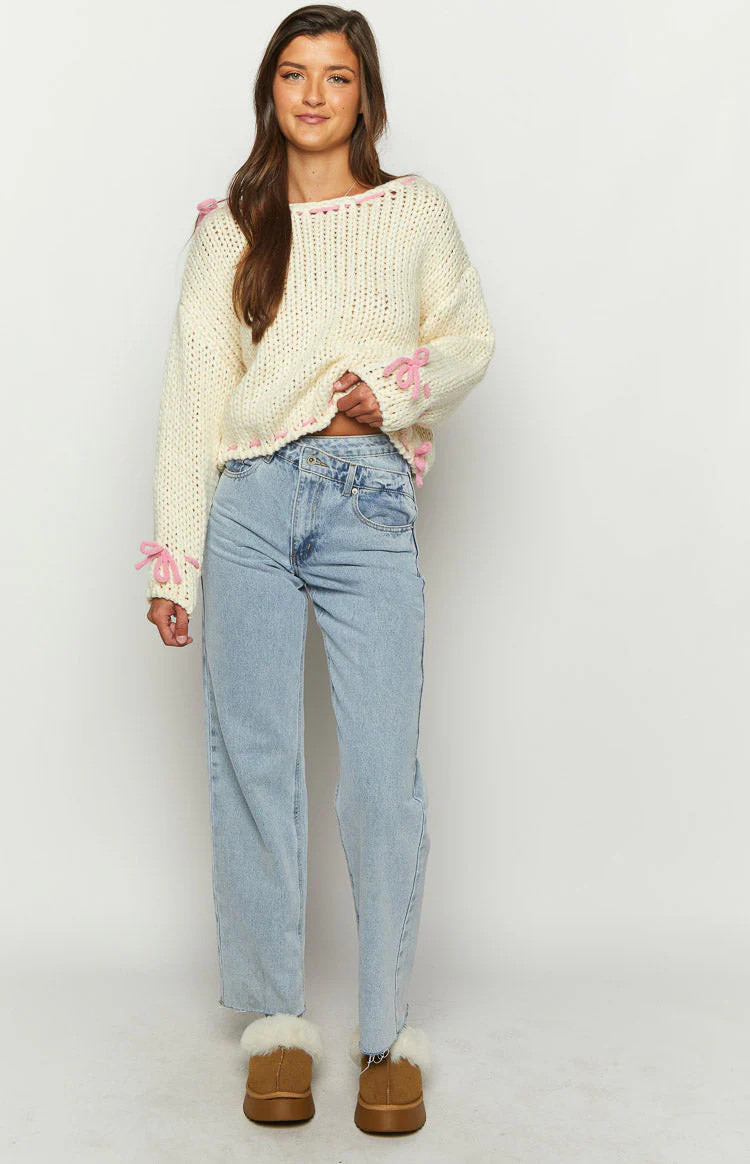Bea Cream Sweater | Beginning Boutique (US)