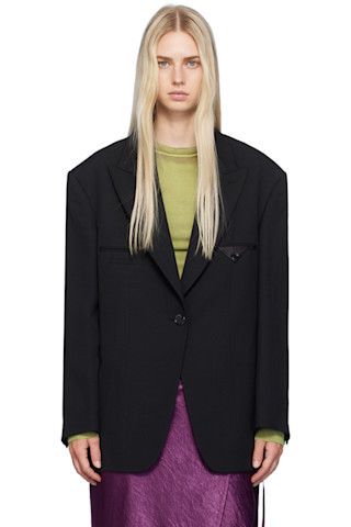 Black Single-Breasted Blazer | SSENSE