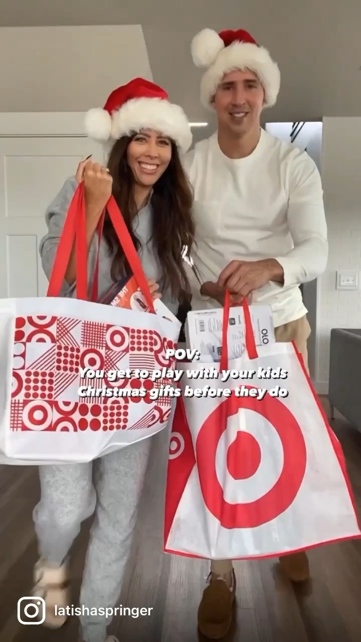 When you try out your kids toys before they do 😂 find these @target and this is the BEST lounge set ever #targetfinds #christmas 

#LTKHoliday #LTKfamily #LTKSeasonal