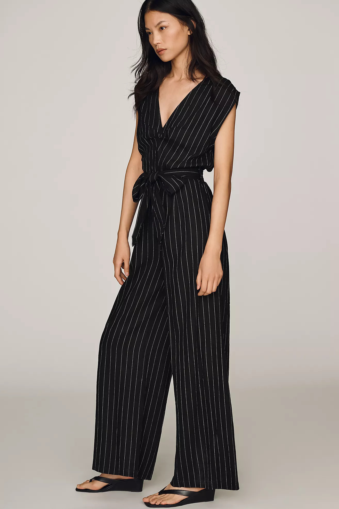 Bishop + Young Pinstripe Jumpsuit | Anthropologie (US)