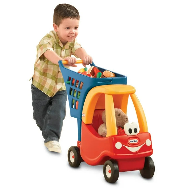Little Tikes Cozy Coupe Kids Pretend Play Fun Grocery Store Shopping Cart, Red - Walmart.com | Walmart (US)