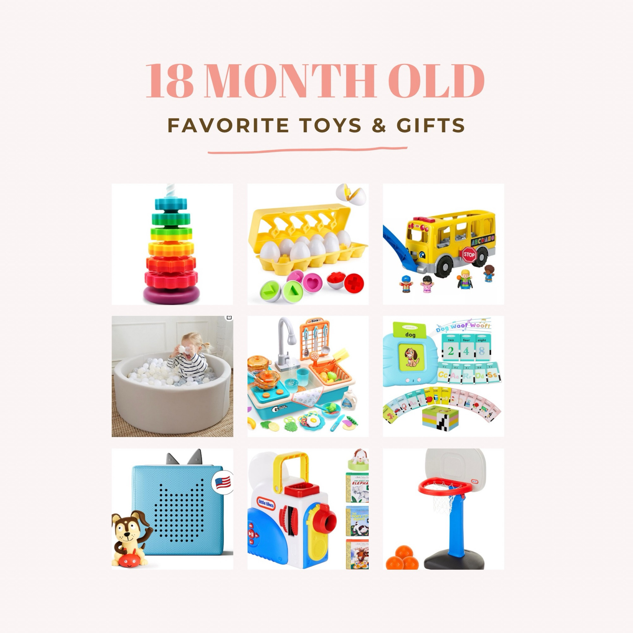 Toys and gift ideas for 18 month olds. (From a soon to be 2 year old)

#LTKGiftGuide #LTKBaby #LTKKids