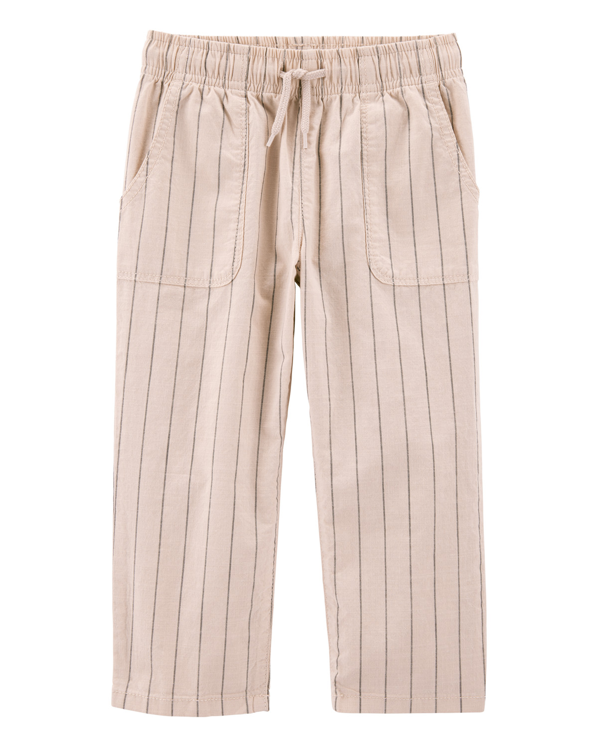 Toddler Striped Pull-On Cotton Pants - Tan - Carter's | Carter's | Carter's Inc