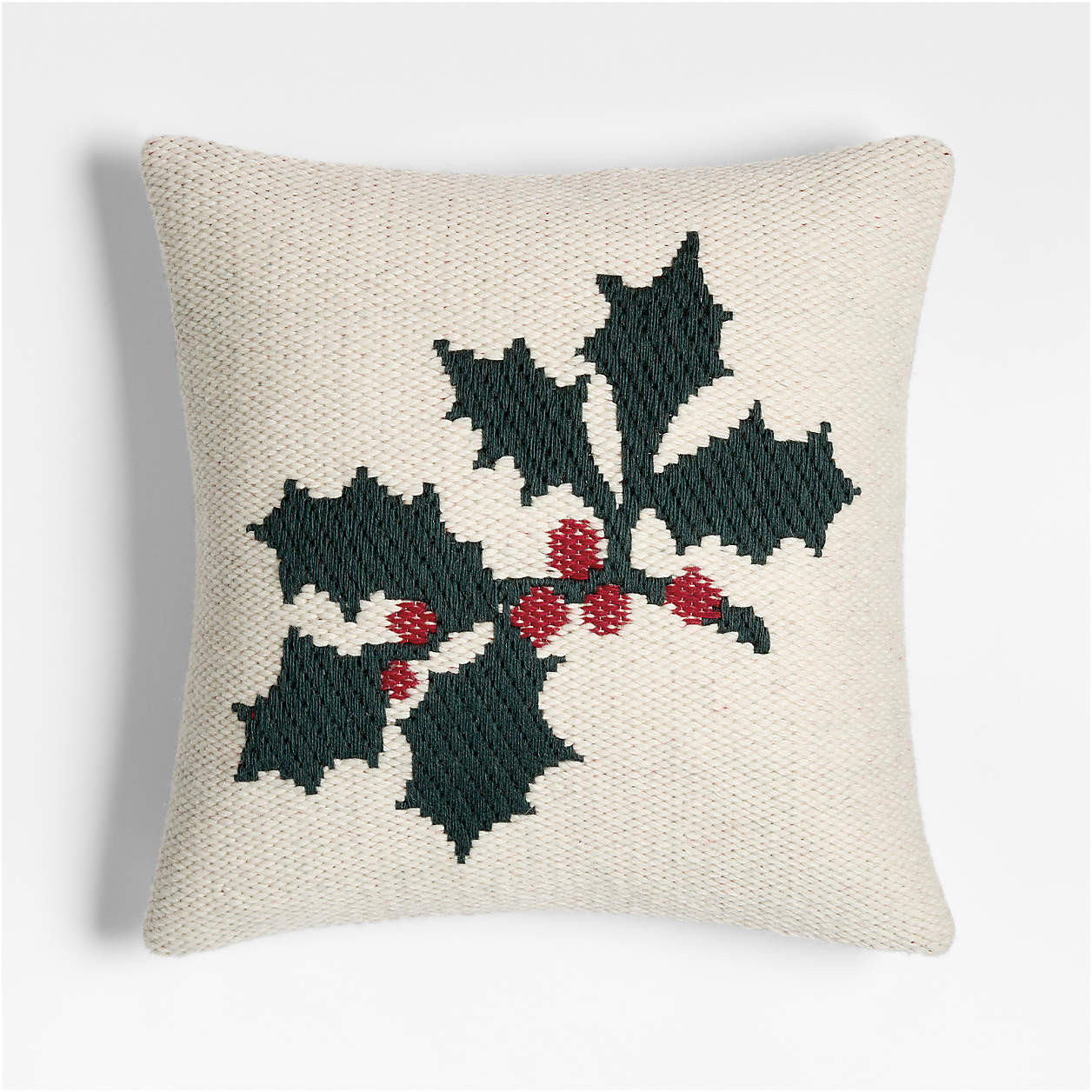 Holly Kilim 20"x20" Arctic Ivory Multi Throw Pillow Cover + Reviews | Crate & Barrel | Crate & Barrel