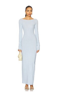 COTTON CITIZEN Marbella Long Sleeve Maxi Dress in Vintage Powder Blue from Revolve.com | Revolve Clothing (Global)