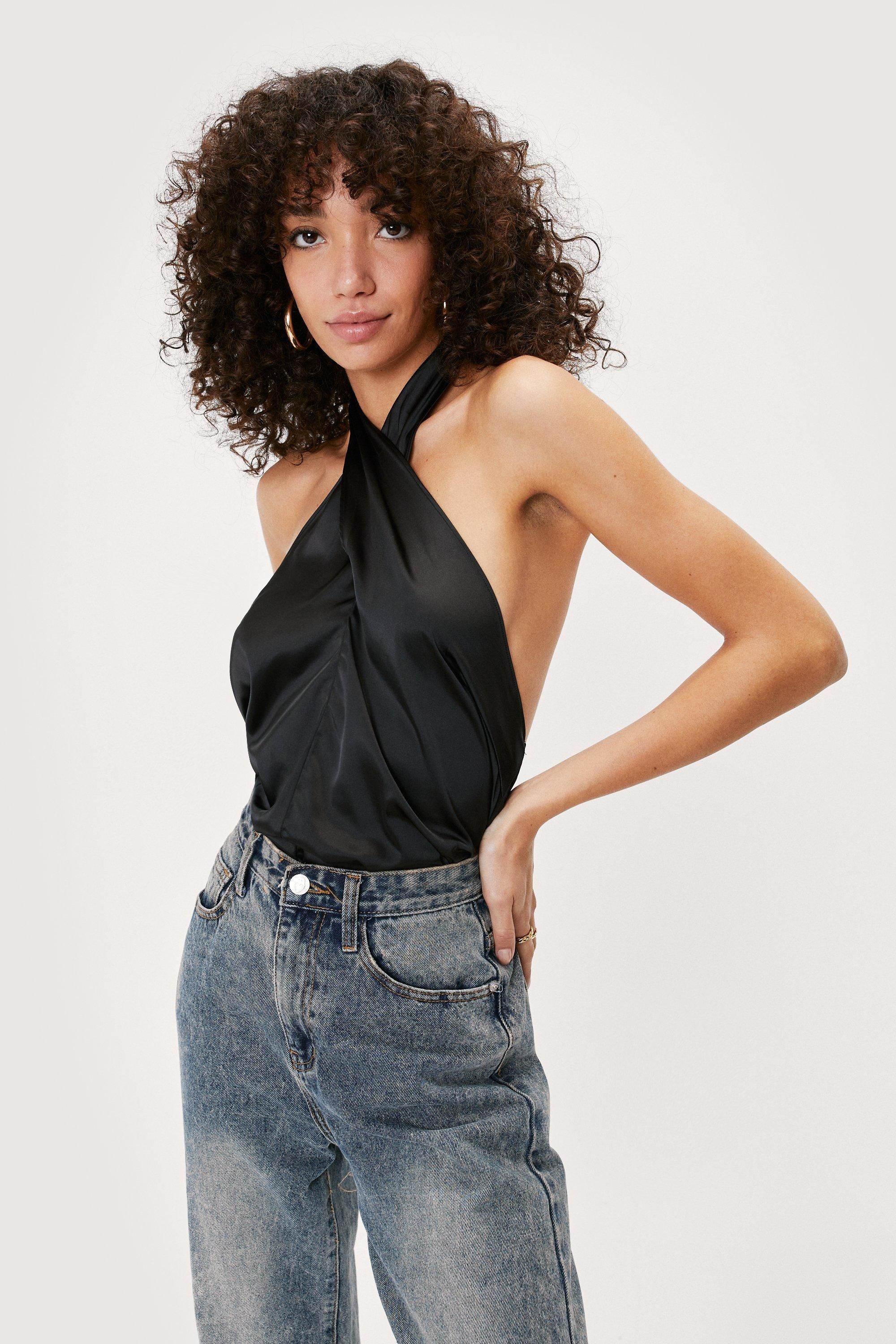 Halter Who Goes There Satin Cami Top | NastyGal (US & CA)