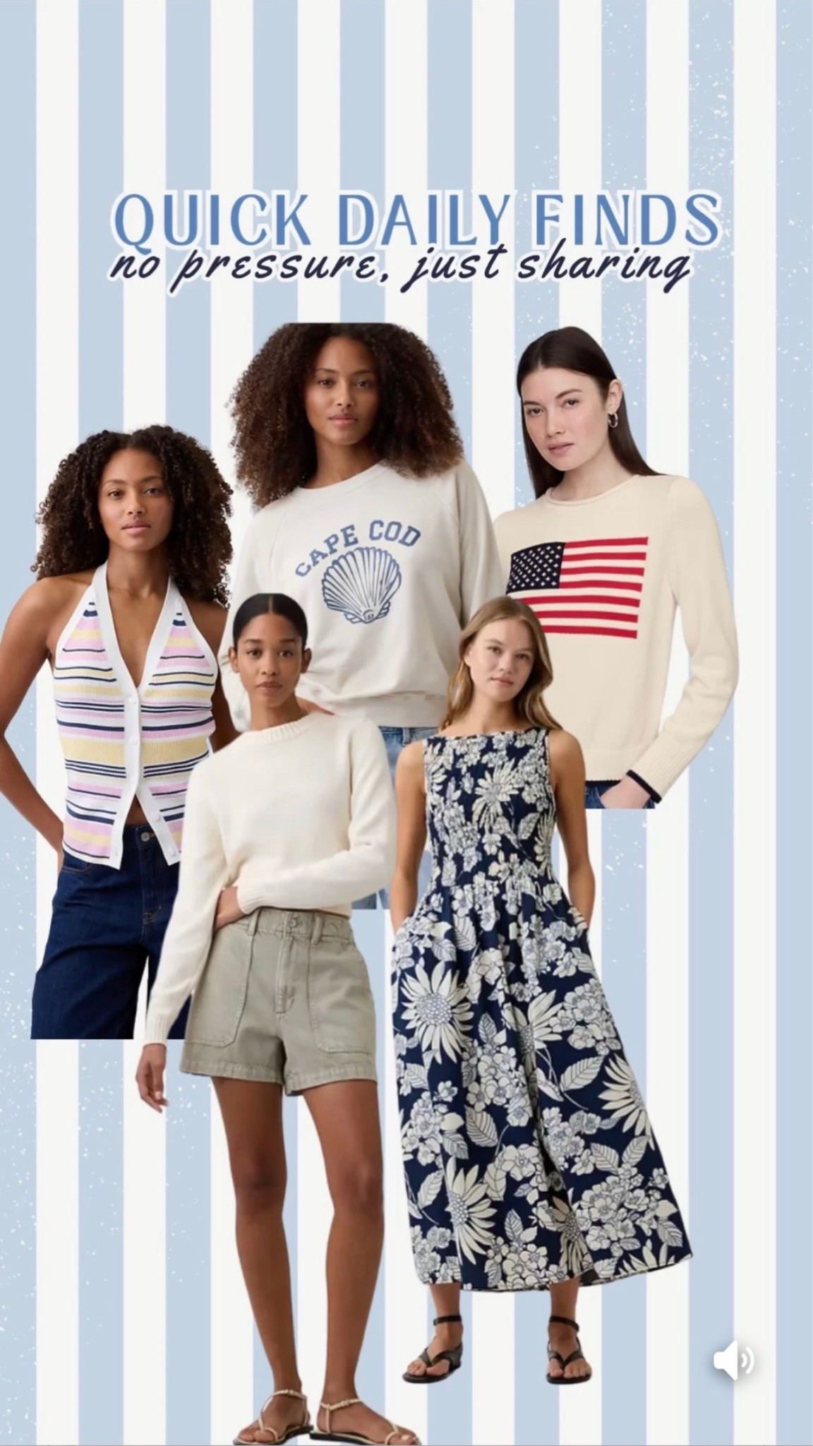 Daily finds lately that feel very “coastal summer meets effortless mom style” 🤍🩵

From easy throw-on dresses to lightweight sweaters, patriotic knits, and the cutest striped halter… these are the pieces giving elevated casual without trying too hard. Perfect for beach trips, summer errands, casual dinners, and everything in between.

✨ easy summer outfits
✨ coastal inspired style
✨ lightweight layers for cool nights
✨ classic Americana vibes
✨ timeless pieces you’ll wear on repeat

Sharing all my favorite summer fashion finds over on my LTK ☀️

#LTKStyle #LTKSummer #CoastalStyle #SummerOutfits #CasualChic #AmericanaStyle #CapeCodStyle #ClassicStyle #BeachyStyle #MomStyle #EffortlessStyle #SummerFashion #PreppyStyle #OldMoneyAesthetic #VacationStyle #EverydayStyle #NeutralFashion #BlueAndWhiteStyle #LTKFinds #FashionFinds