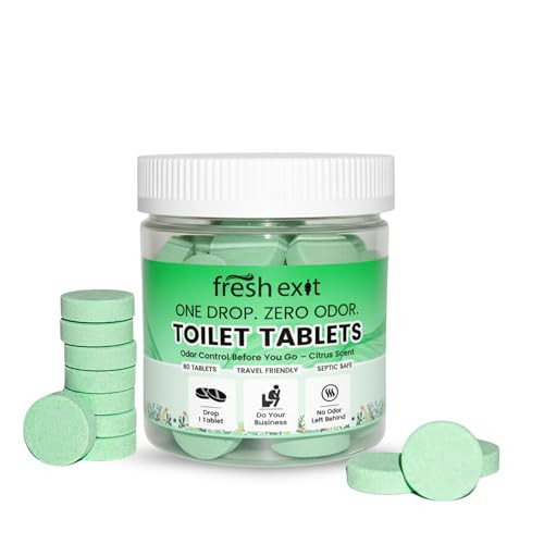 Toilet Deodorizer Tablets – Drop One In and Go – 60 Count Citrus Scent – Odor Elimination f... | Amazon (US)