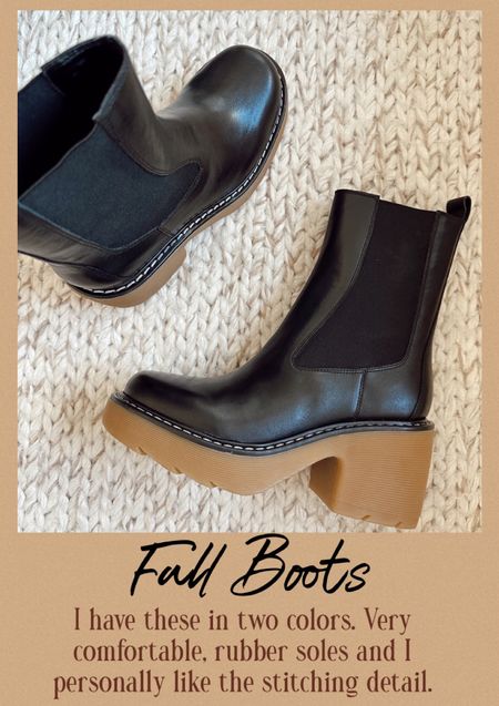 Have these boots in two colors! I get so many compliments on them! Rubber soles and so comfy! 

Boots. Fall boots. Black boots. Fall style. 


#LTKSeasonal #LTKshoecrush #LTKfindsunder100