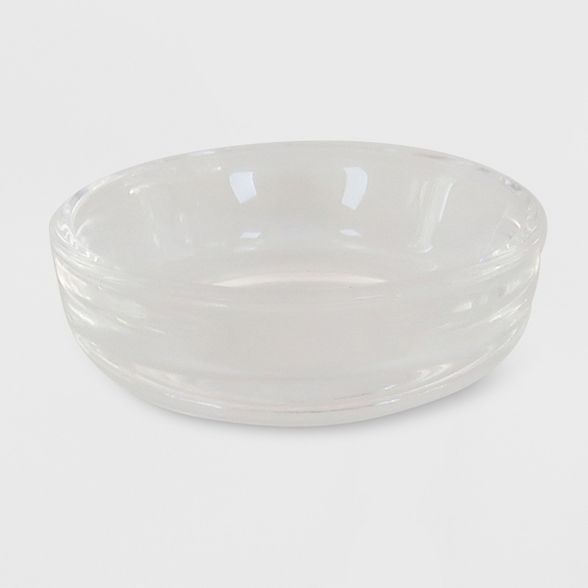 2.5" x .79" Tealight Glass Plate Candle Holder Clear - Made By Design™ | Target