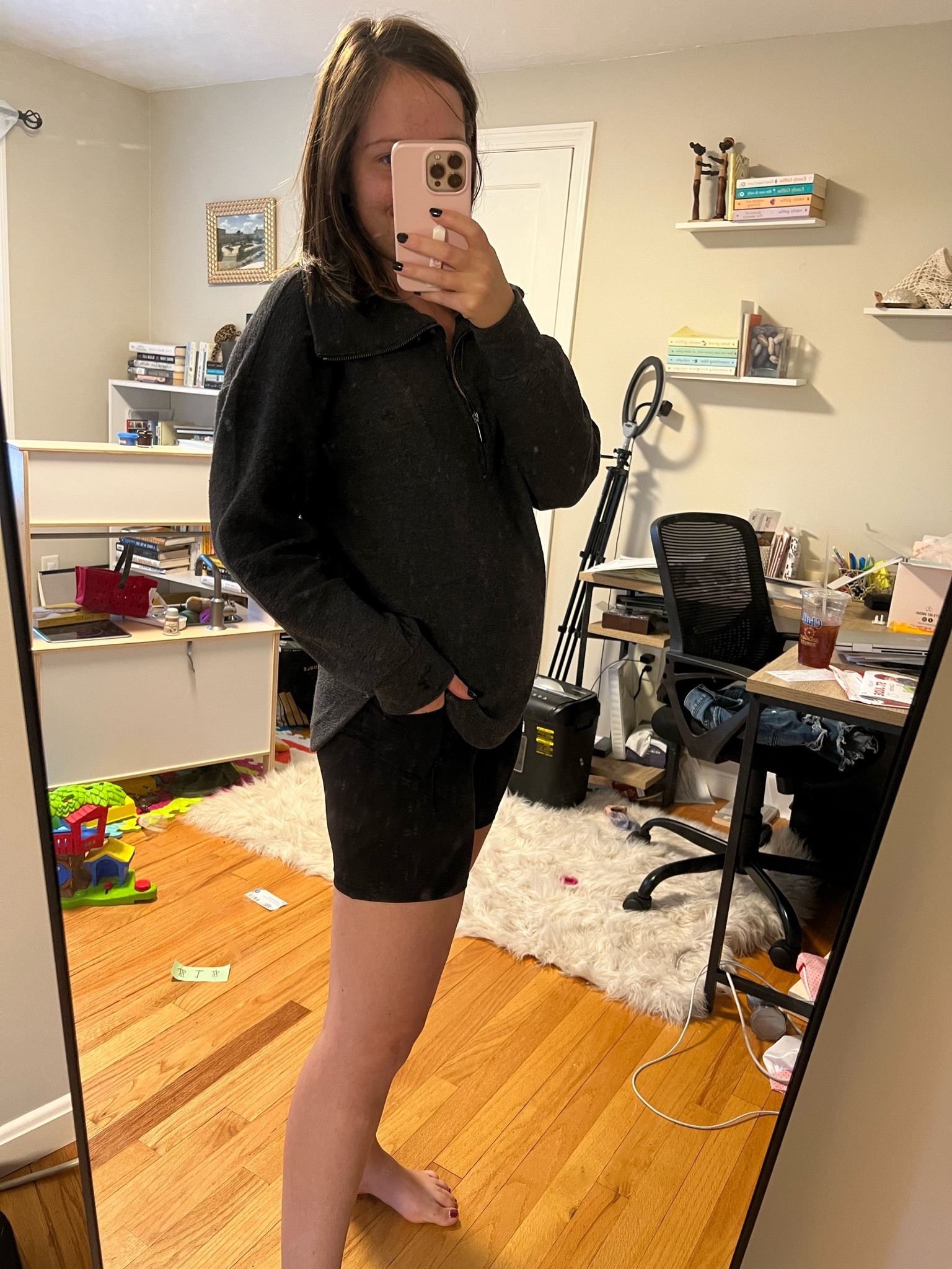 Everything is tts- wearing a s in shorts and xs in sweatshirt 

Short pockets fit your phone!

Shorts $25
Sweatshirt 40% off!

#LTKfitness #LTKfindsunder50 #LTKsalealert