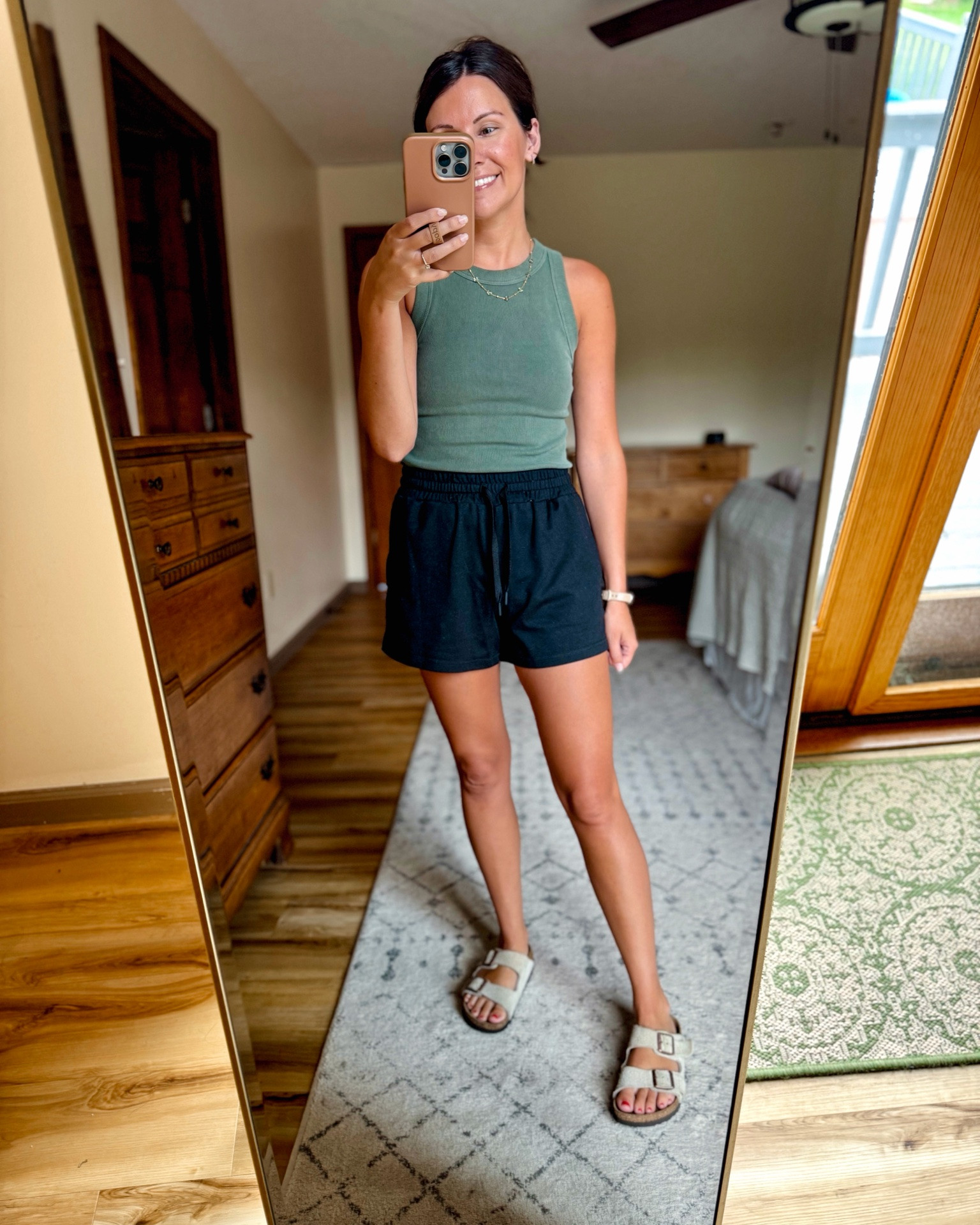 small in my bra, small in my tank and small in my shorts. My sandals are size 36.  My necklace is older so linked similar!

#LTKPetite #LTKSeasonal #LTKootd