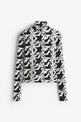 Bedrucktes Shirt mit Turtleneck | H&M (DE, AT, CH, NL, FI)