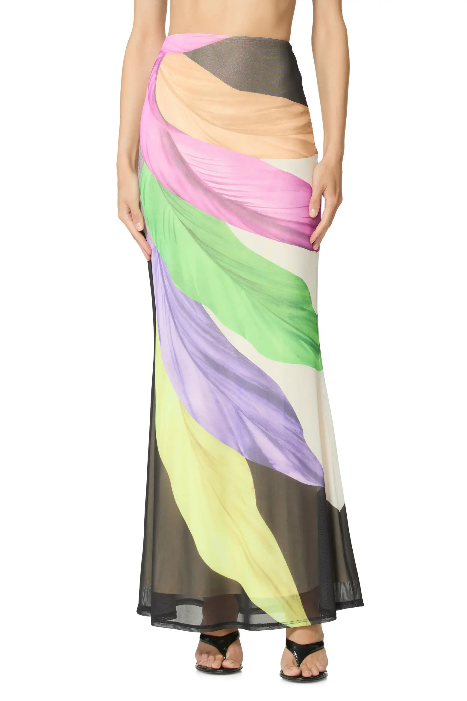 AFRM Tegan Feather Print Maxi Skirt (Women) | Nordstrom | Nordstrom