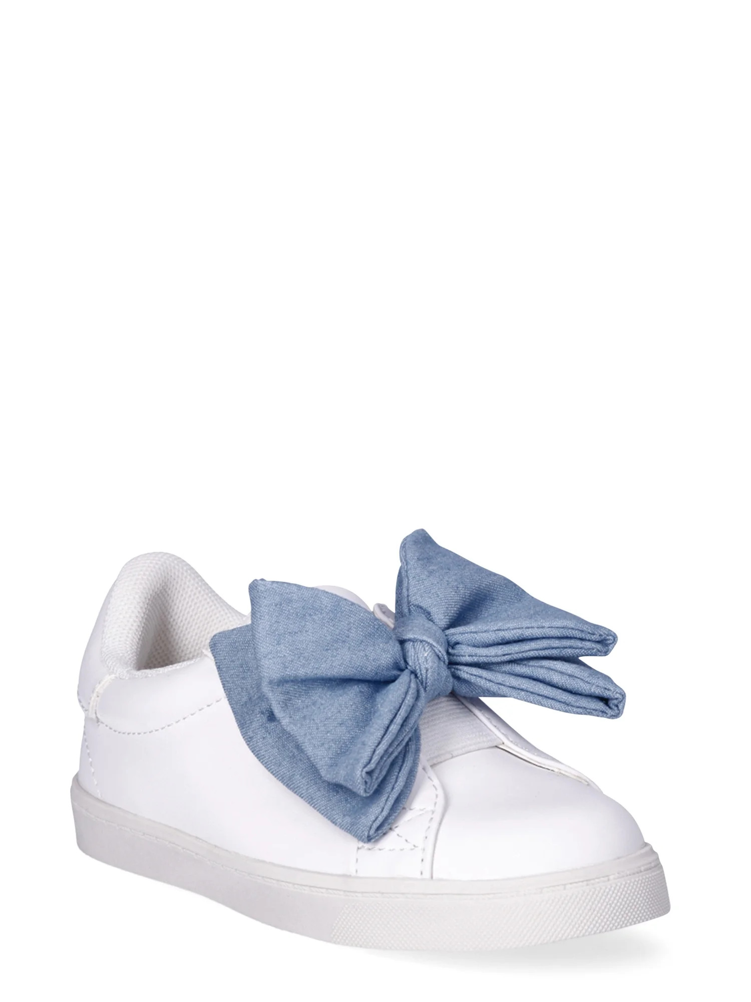 Wonder Nation Girl's Bow Sneakers, Sizes 2-12 | Walmart (US)