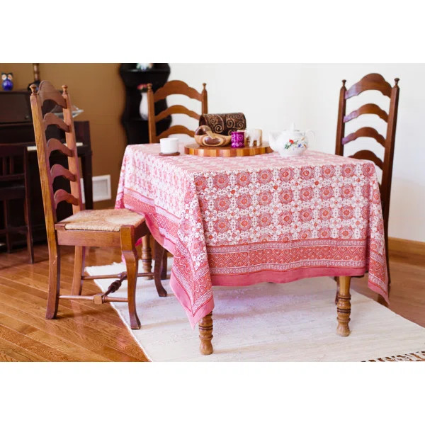 Opperman Tile Block Printed Tablecloth | Wayfair Professional