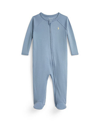 Polo Ralph Lauren Baby Boys' Interlock Footed Coverall - Macy's | Macy's