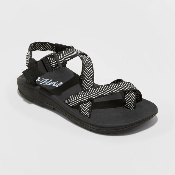 Women's Mad Love Nelle Sport Footbed Sandals - Black | Target