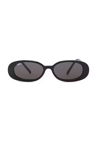 Otra Gina Sunglasses in Black & Smoke from Revolve.com | Revolve Clothing (Global)