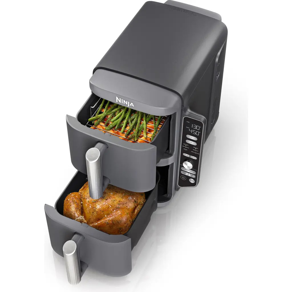 Ninja DoubleStack 10 Qt 6 in 1 2 Basket Air Fryer in Grey at Nordstrom | Nordstrom