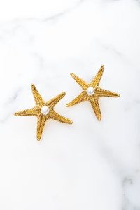 Seastar Earrings | Elizabeth Cole Jewelry