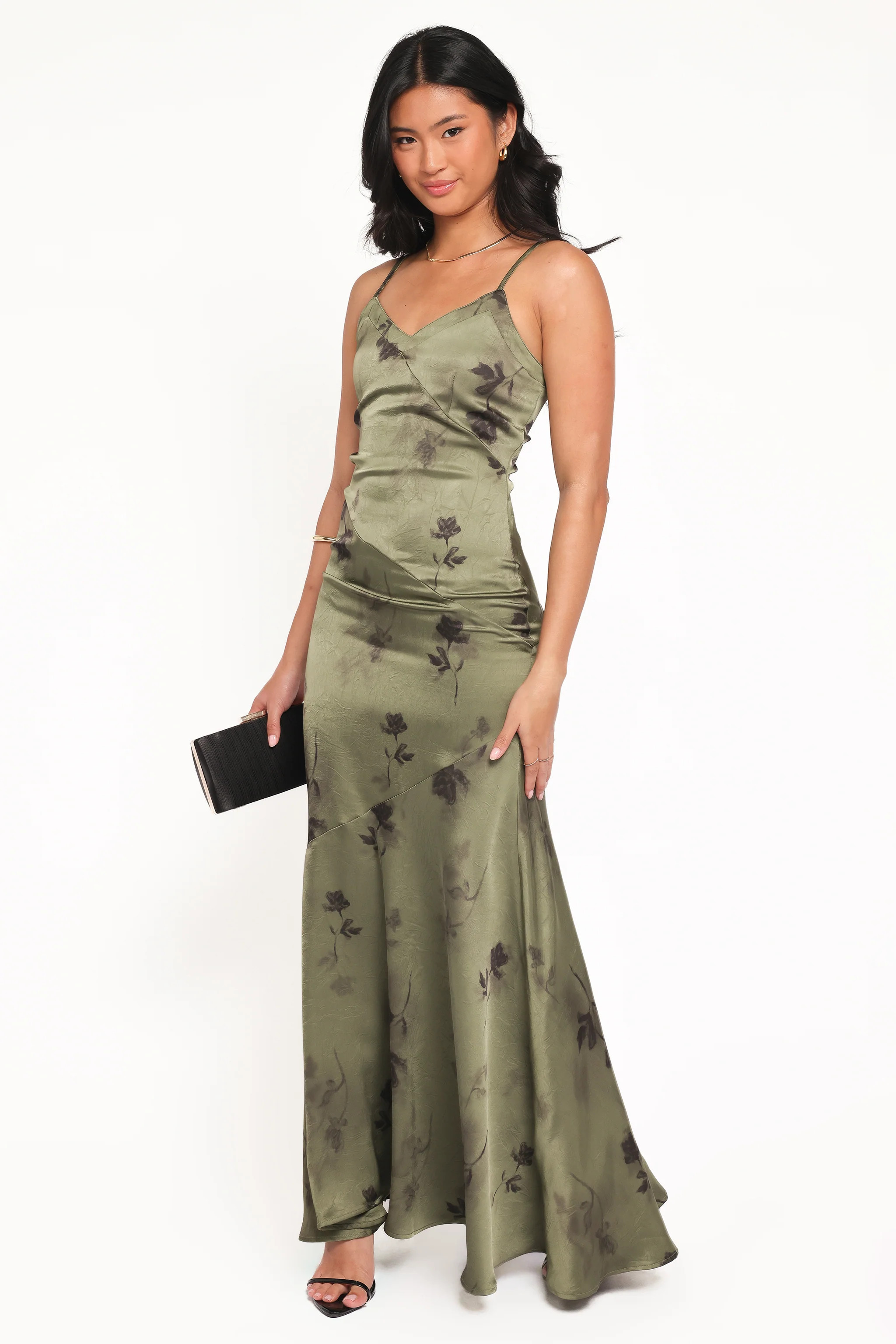 Fia Midi Dress - Green Floral | Petal & Pup (US)