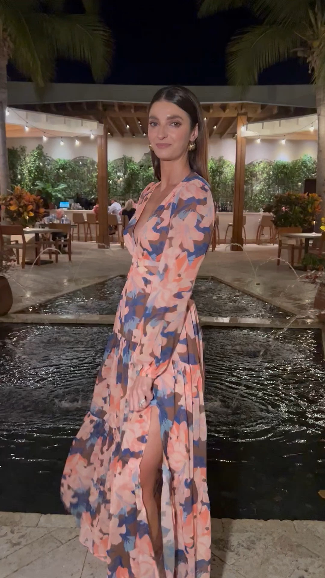 dinner outfit for Turks & Caicos! Obsessed with this maxi dress, it’s the perfect vacation outfit! Wearing an XS and it runs TTS. Vacation outfit / dress / tropical / spring break / maxi dress / floral dress

#LTKtravel #LTKstyletip #LTKFind