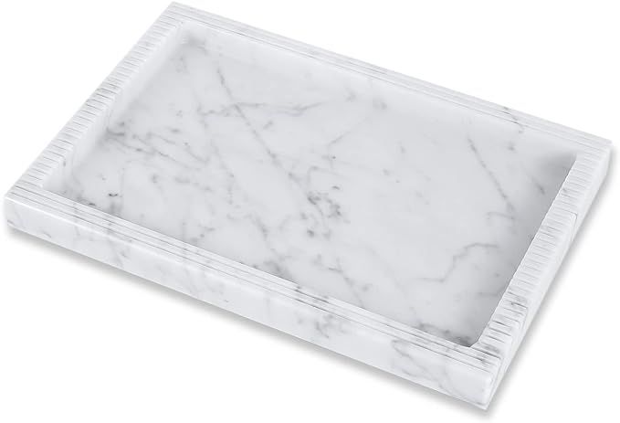 JIMEI Marble Tray Rectangular Vanity Tray and Serving Tray for Bathroom,Kitchen and Coffee Table,... | Amazon (US)